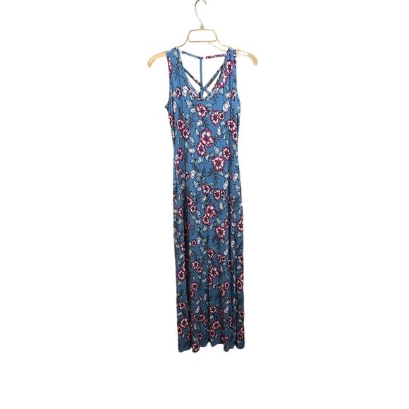 Pink Rose Blue Floral Dress - Women’s Size  S - Picture 1 of 5